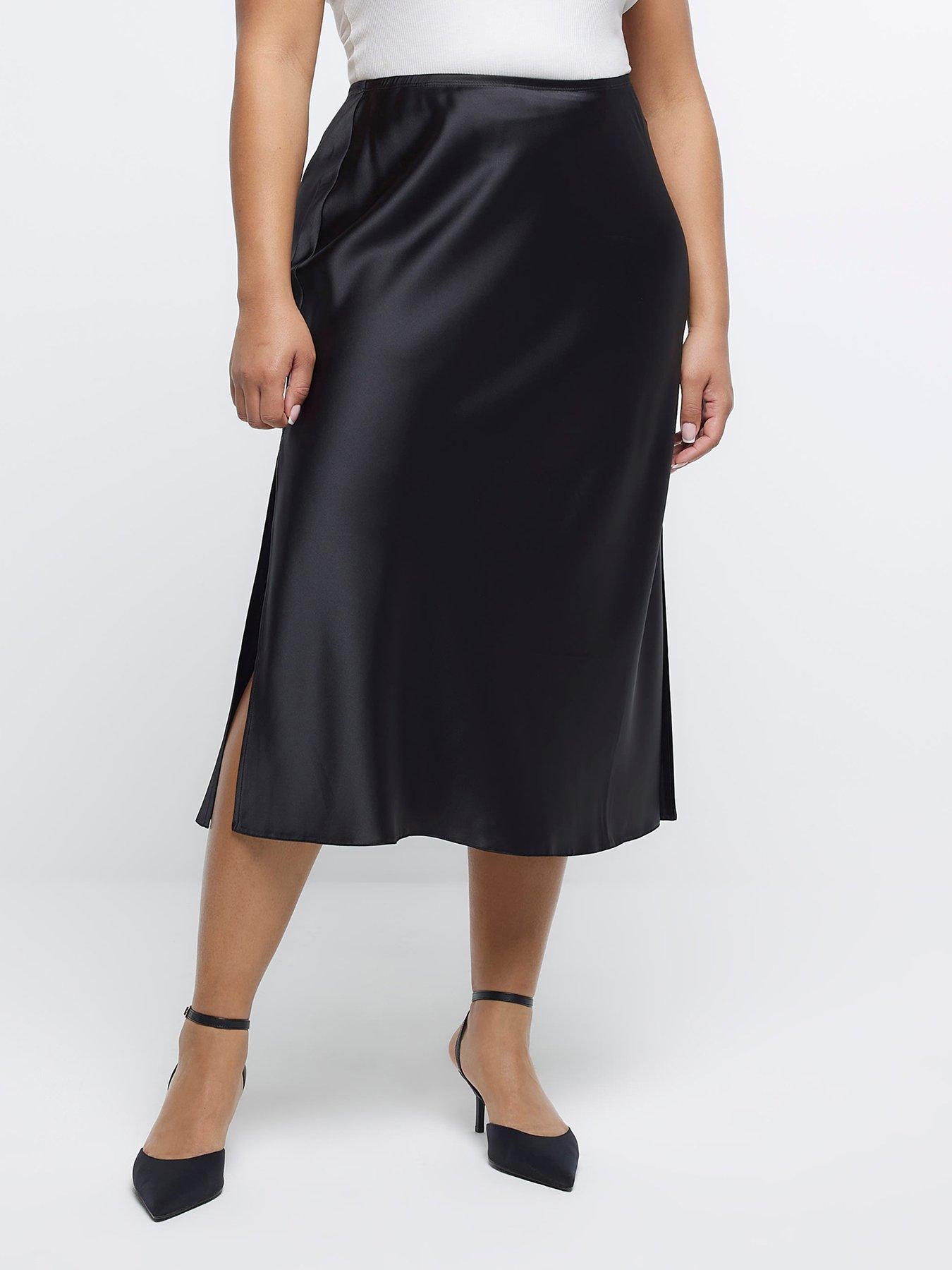 Black bias cut skirt best sale