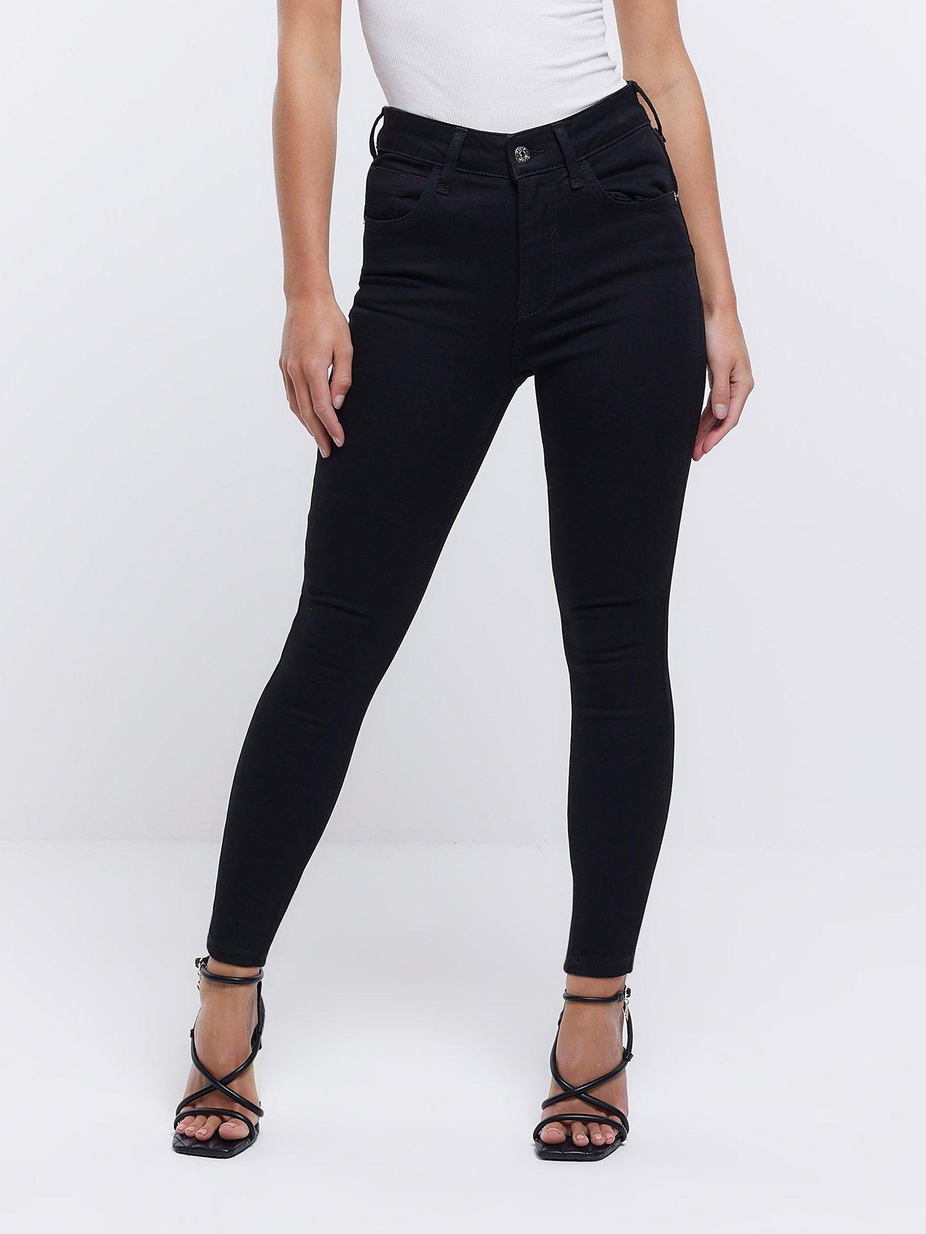 Curves Black Mid Rise Lift & Shape Emilee Jeggings, New Look in 2023