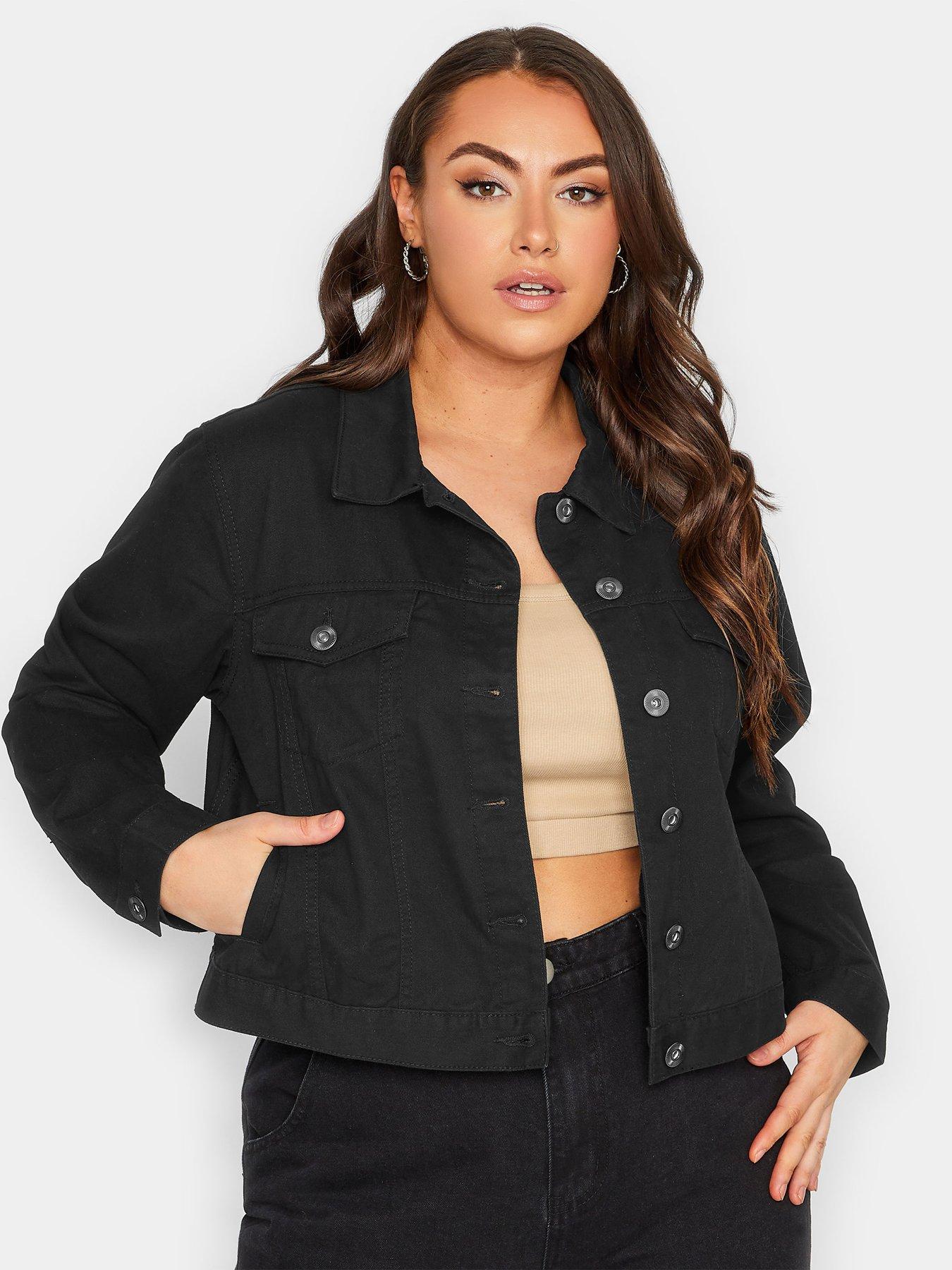 Black denim jacket hot sale uk