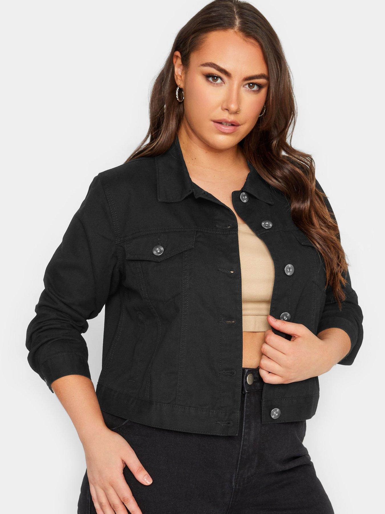 Yours Classic Denim Jacket Black Very