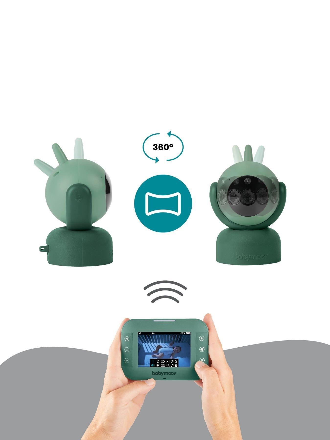 Image 4 of 8 of Babymoov YOO Twist 3.5" Pan and Tilt Remote Baby Monitor with Night Camera