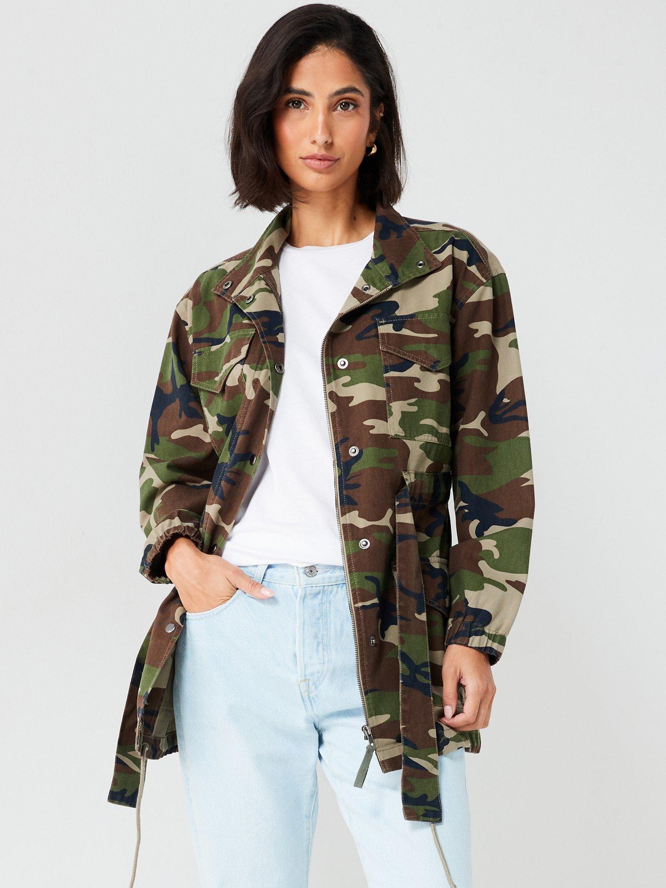 Camo on sale cargo jacket