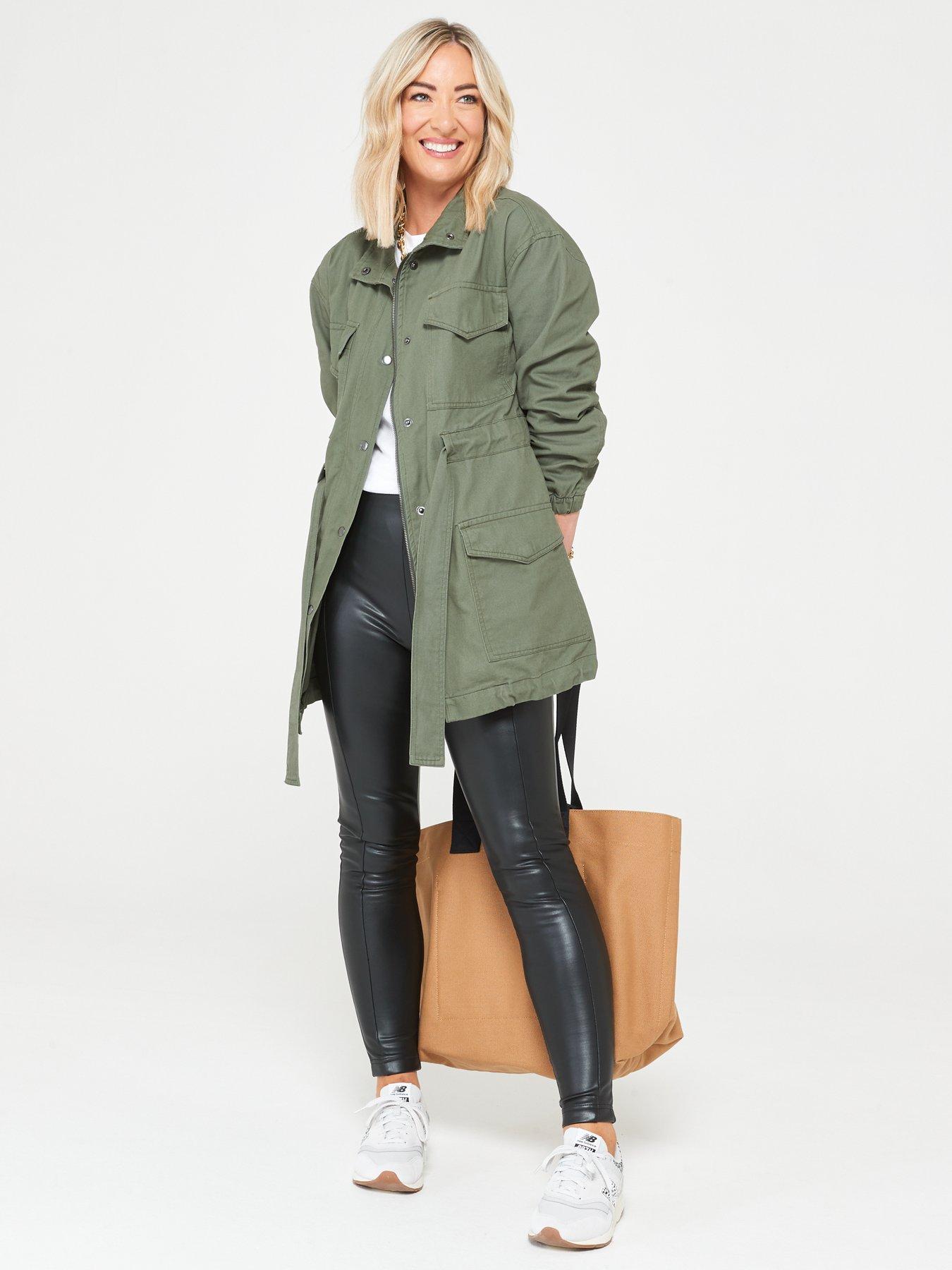 Womens khaki utility jacket uk sale