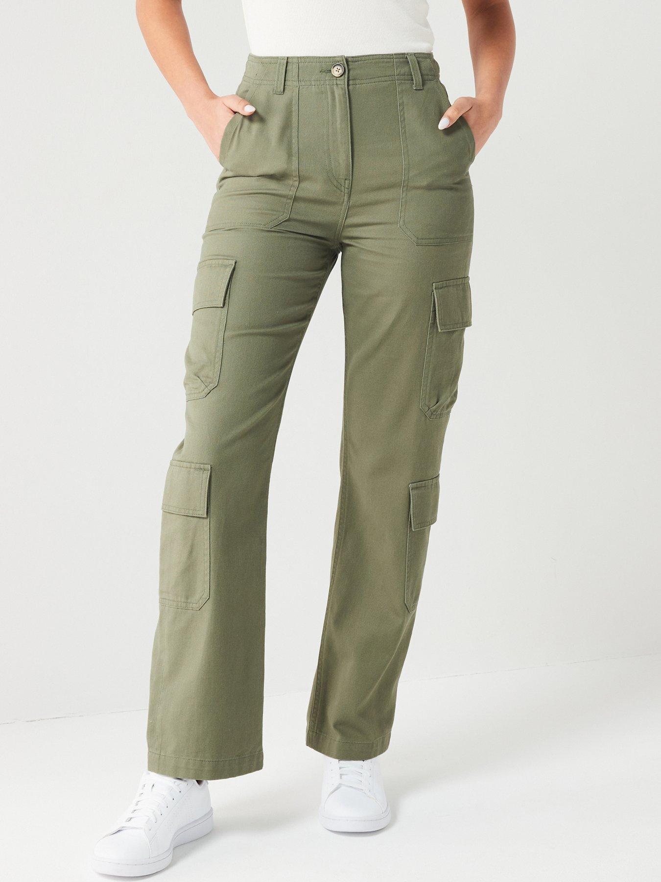 Straight khaki hot sale pants