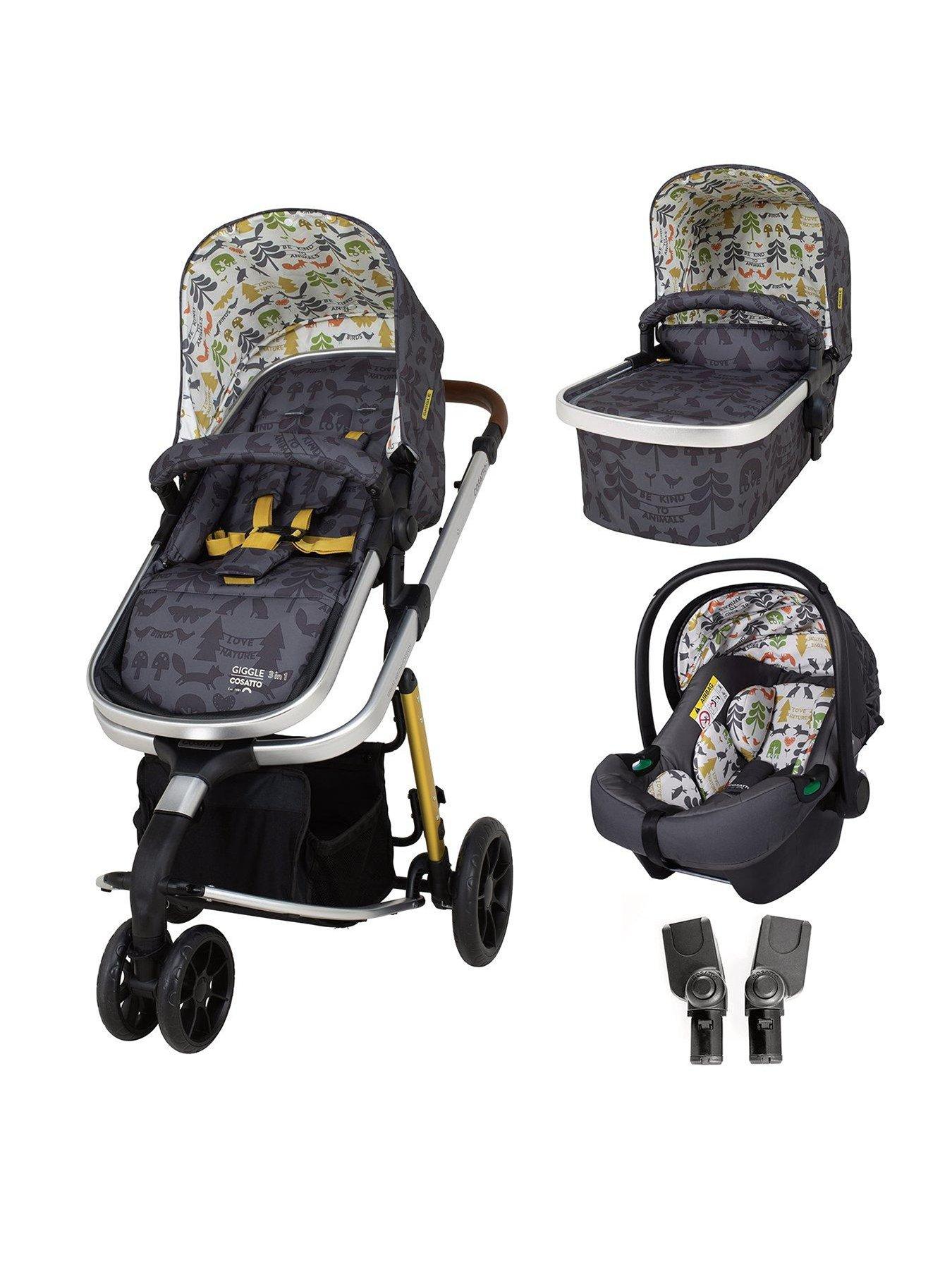 Cosatto Giggle 3 in 1 Travel System Bundle Birdland very