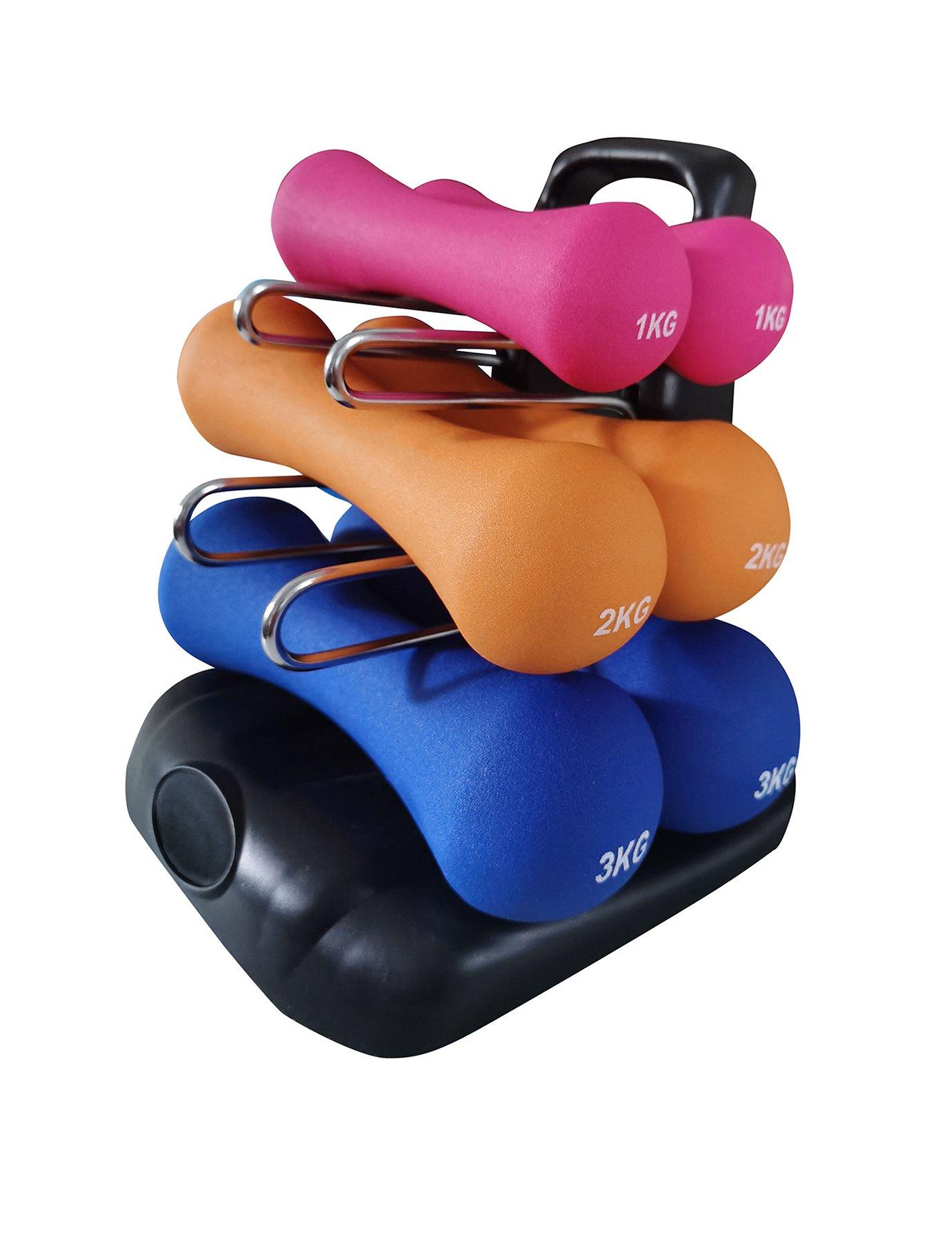 Body Sculpture 12kg Neoprene Dumbbell Tower Set very