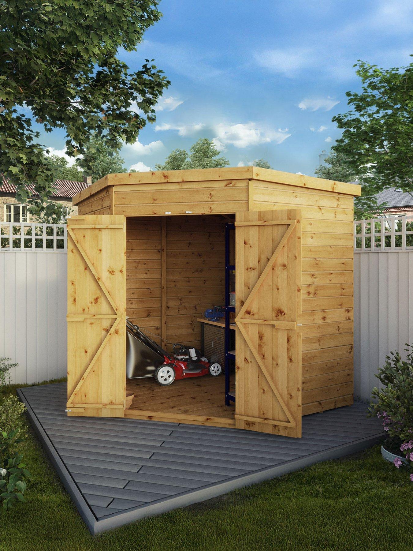 Product photograph of Mercia 7 X 7ft Shiplap Corner Shed from very.co.uk