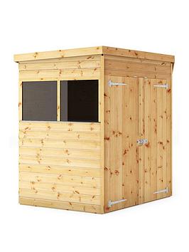 Product photograph of Mercia 7 X 7ft Shiplap Corner Shed from very.co.uk