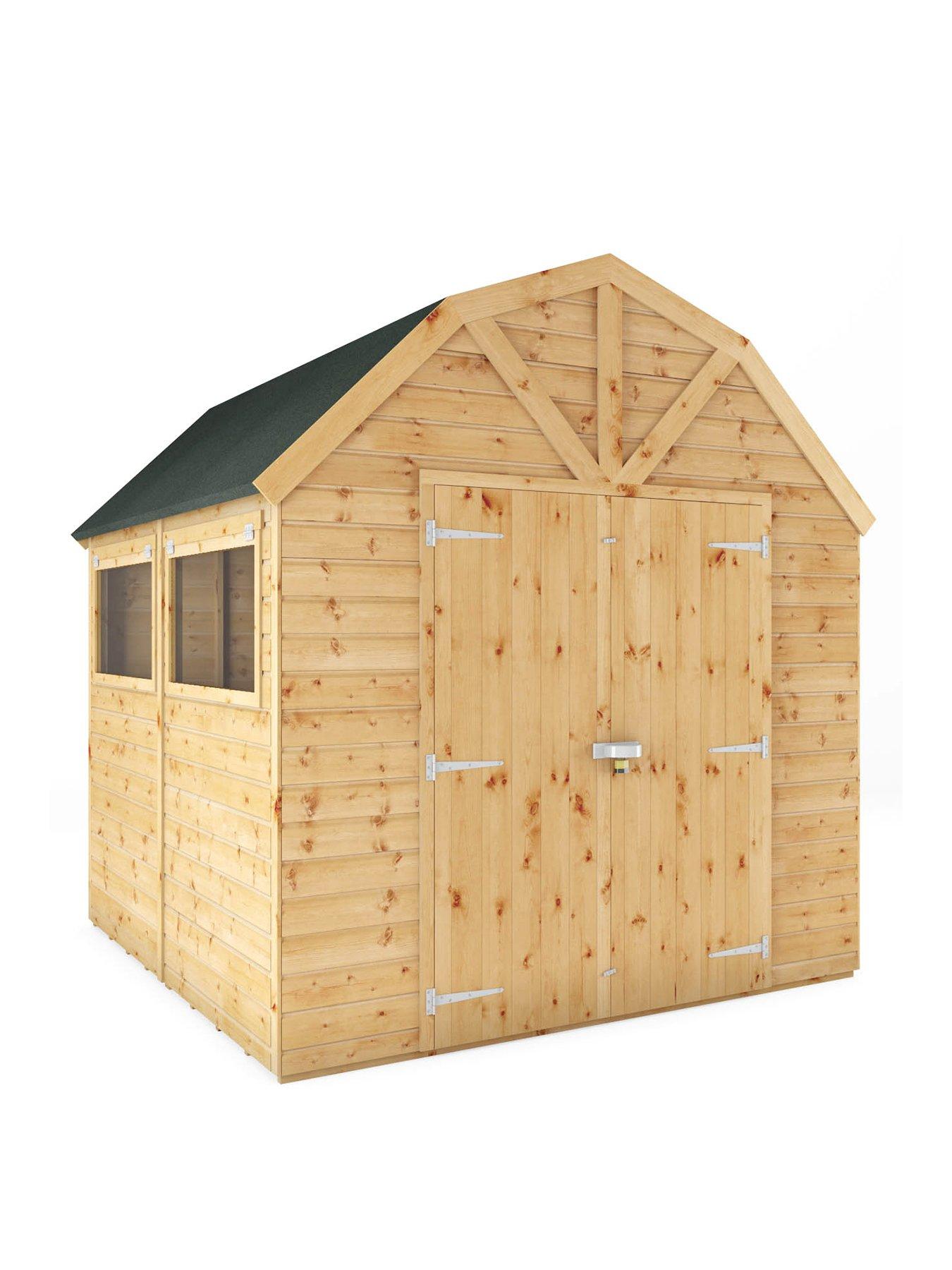 Product photograph of Mercia 8 X 8ft Premium Shiplap Dutch Barn from very.co.uk