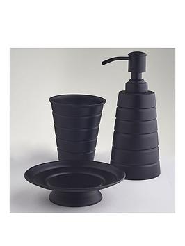 Product photograph of Our House 3-piece Bathroom Accessory Set - Black from very.co.uk