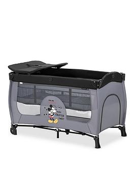 Product photograph of Hauck Sleep N Play Center - Mickey Mouse Grey from very.co.uk
