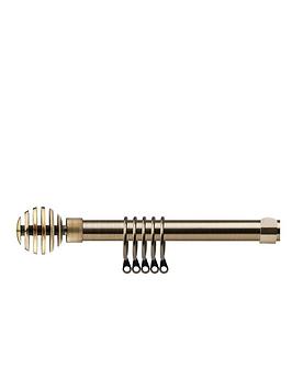 Product photograph of Very Home Extendable Curtain Pole Kit With Decorative Finials from very.co.uk
