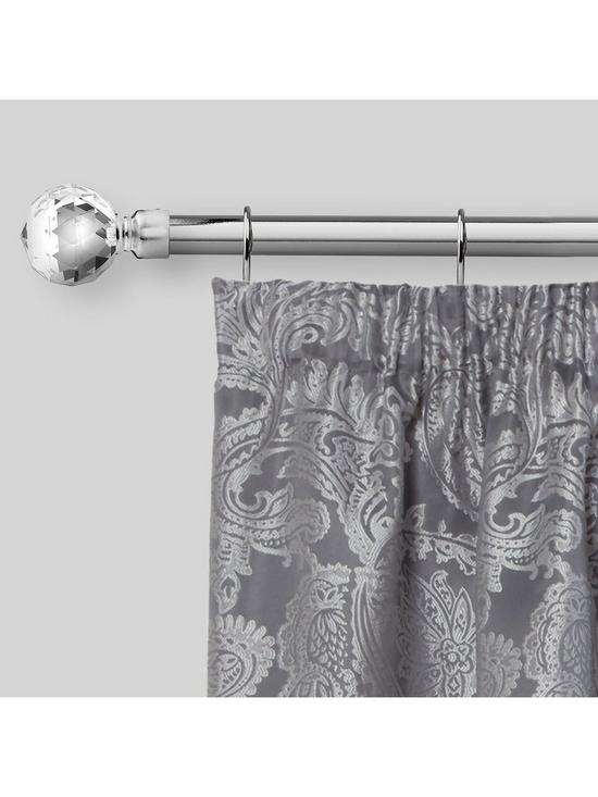 stillFront image of very-home-extendable-curtain-pole-kit-with-crystal-finialsnbsp