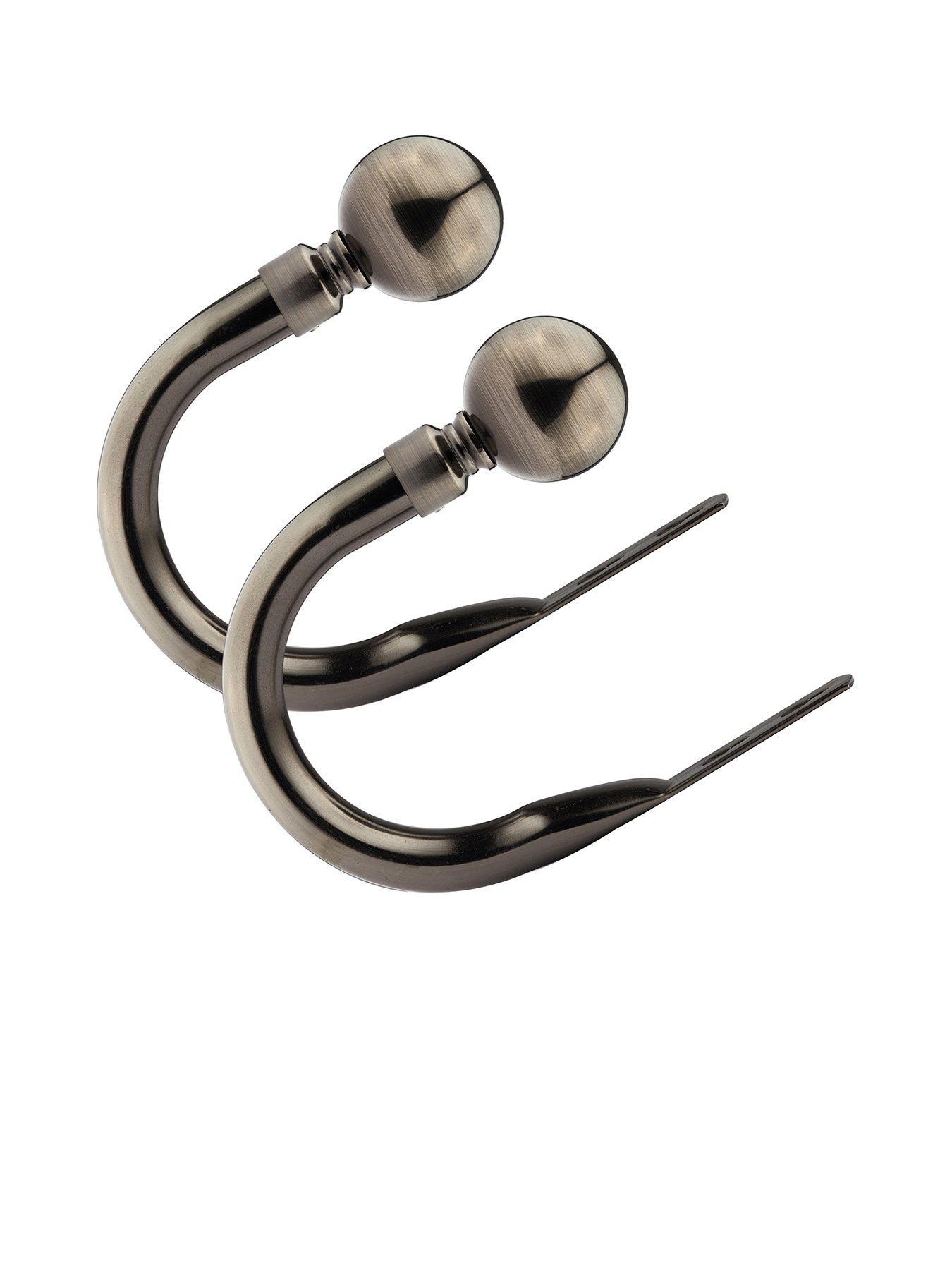 Very Home Set of 2 Ball Finial Curtain Holdbacks