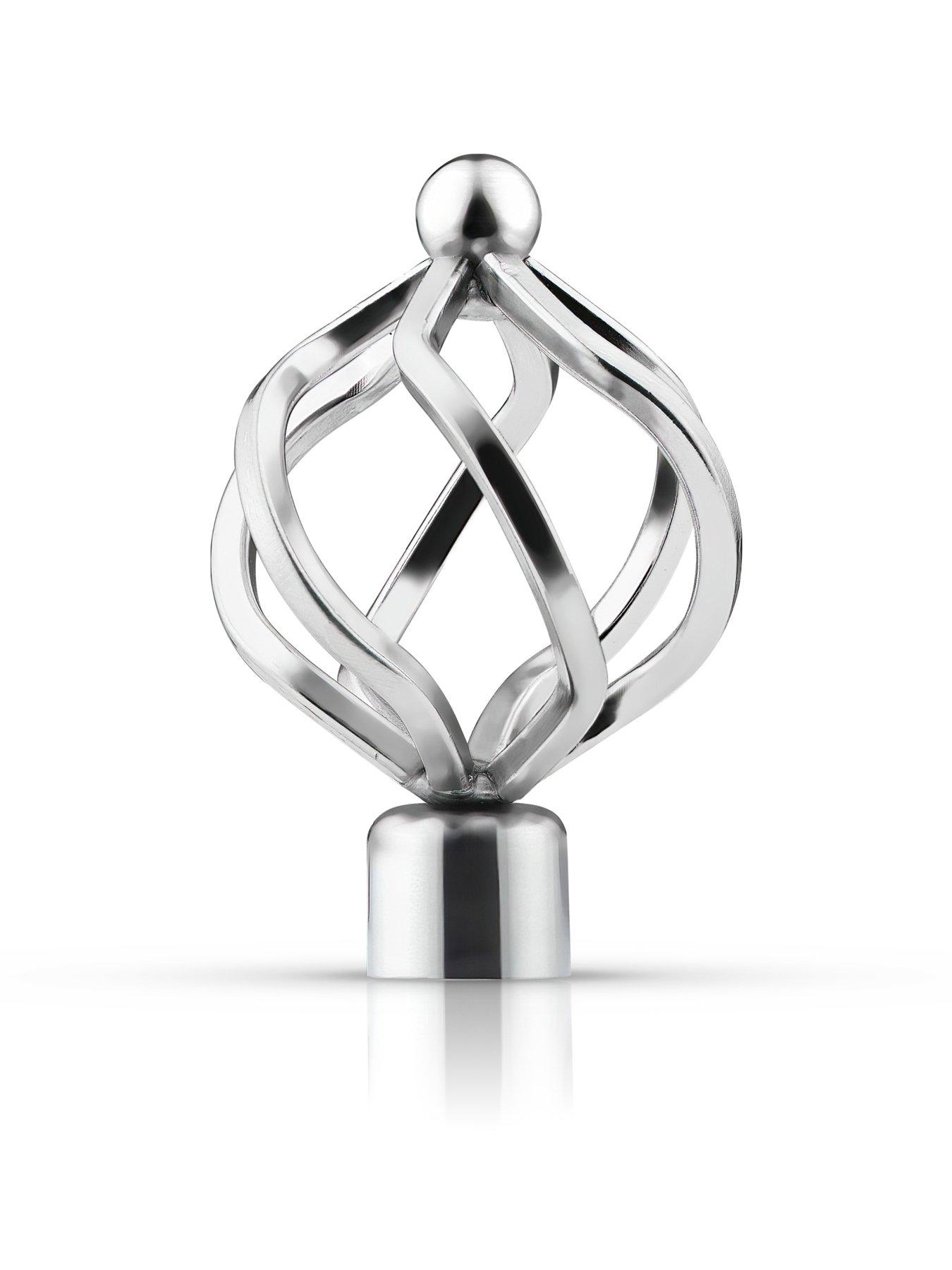 Image 3 of 4 of Very Home Cage Finial Extendable Curtain Pole