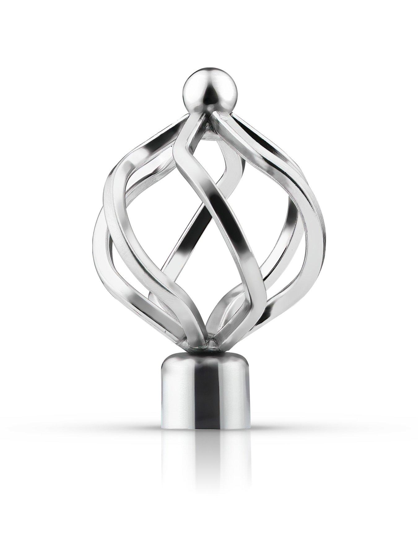 Image 2 of 4 of Everyday Cage Finial Curtain Holdbacks