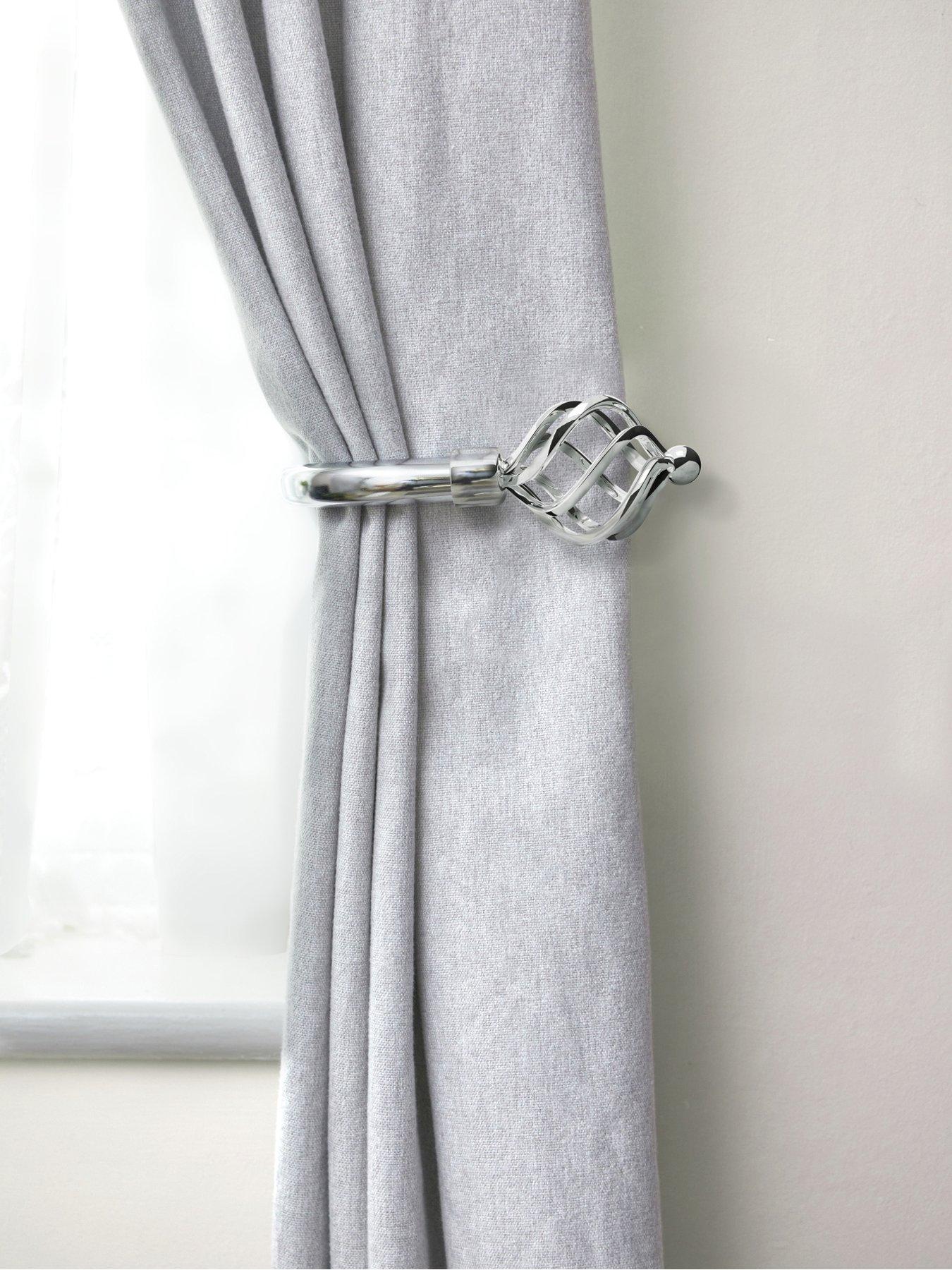 Image 4 of 4 of Everyday Cage Finial Curtain Holdbacks