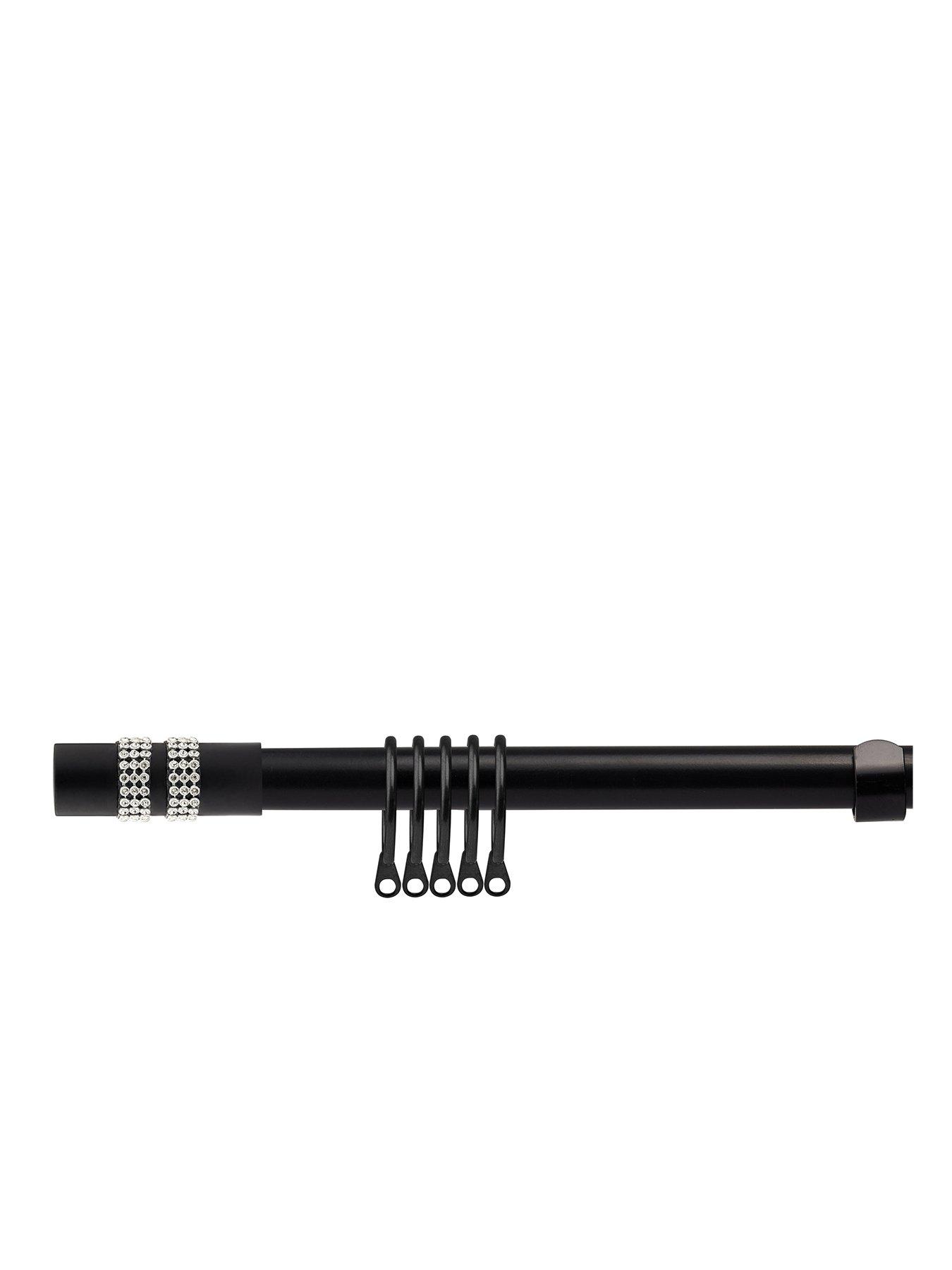 Image 1 of 4 of Very Home Extendable Curtain Pole Kit with Diamante Finials