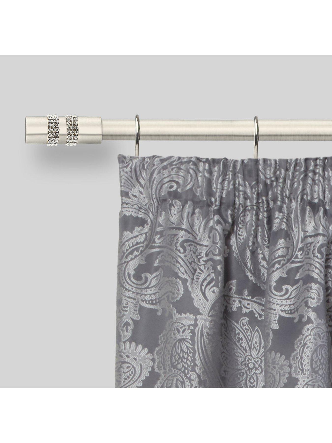 Image 2 of 4 of Very Home Extendable Curtain Pole Kit with Diamante Finials