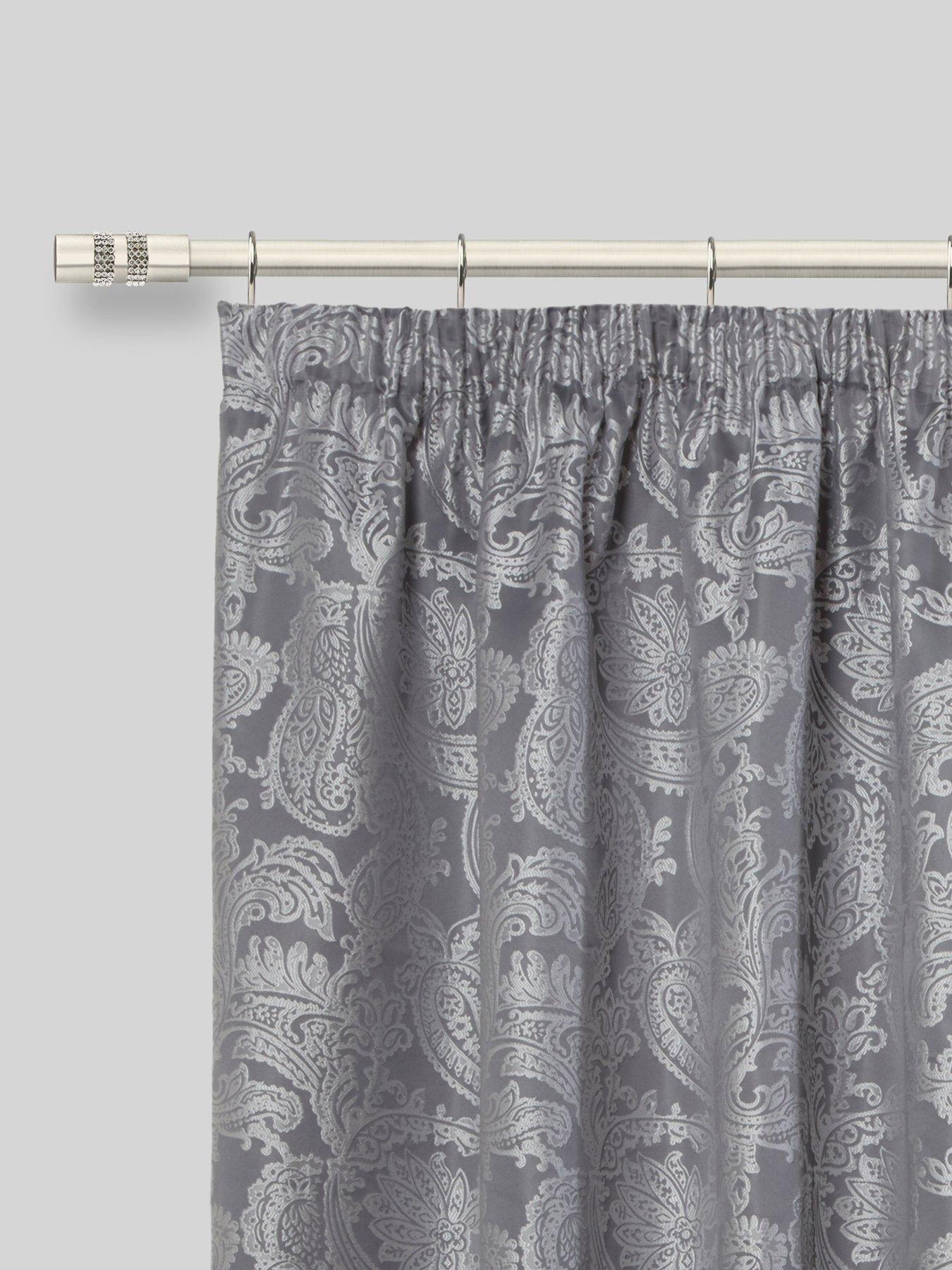 Image 4 of 4 of Very Home Extendable Curtain Pole Kit with Diamante Finials