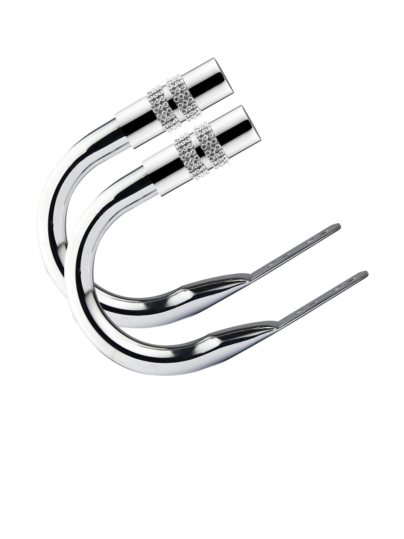 Product photograph of Very Home Diamante Finial Curtain Holdbacks Ndash Set Of 2 from very.co.uk