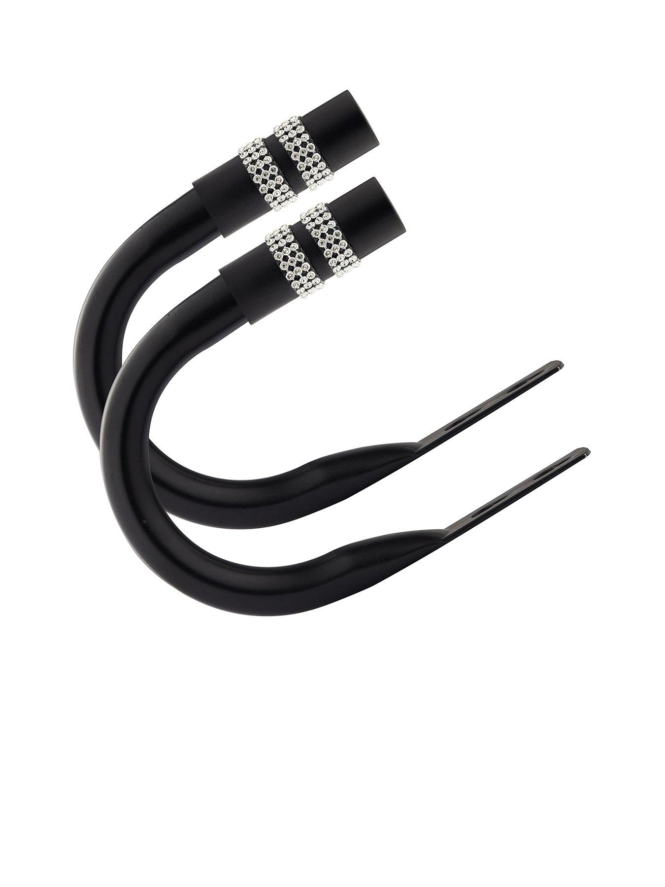 Very Home Diamante Finial Curtain Holdbacks – Set of 2