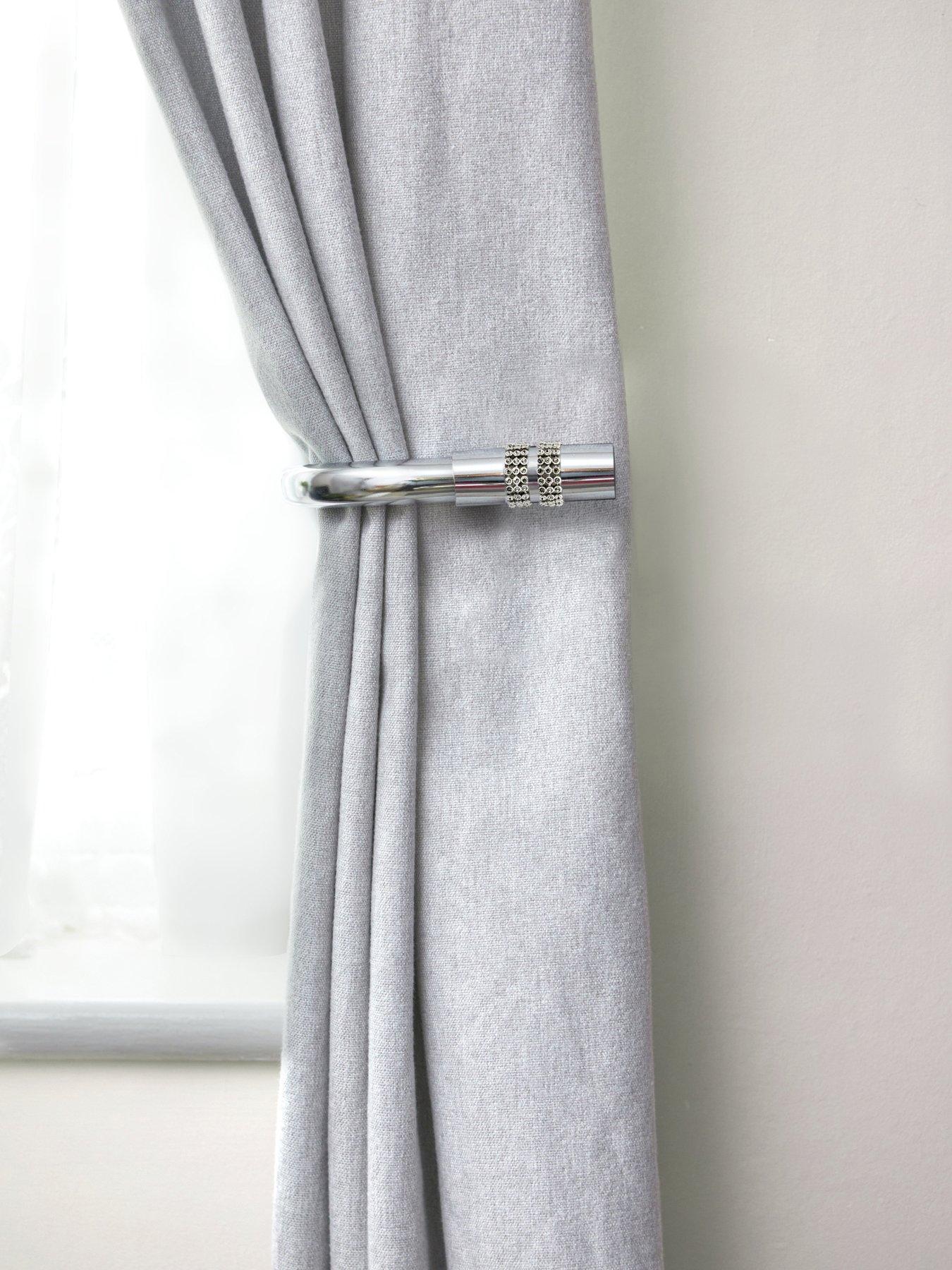 Image 4 of 4 of Very Home Diamante Finial Curtain Holdbacks&nbsp;&ndash; Set of 2