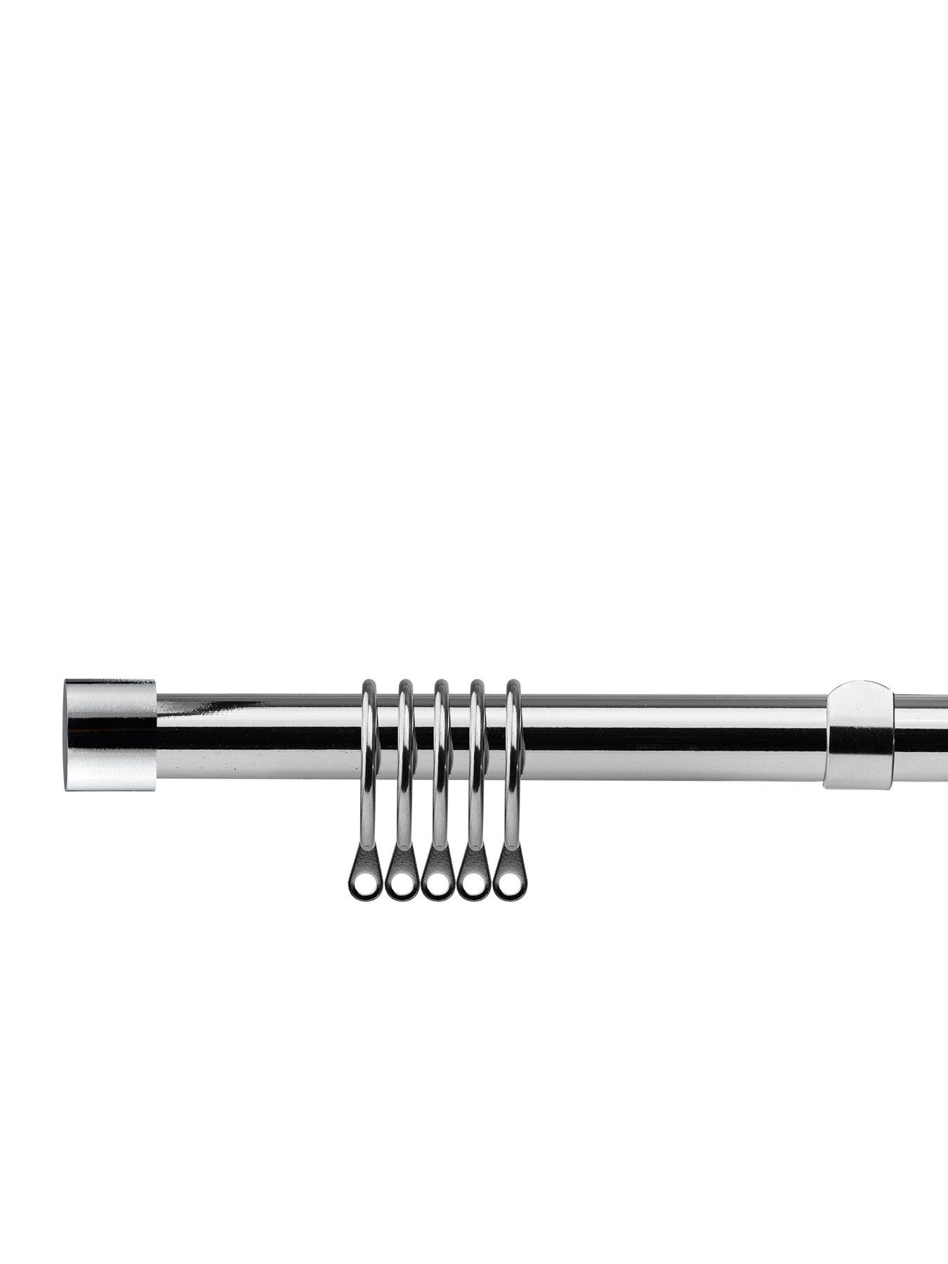 Very Home Stud End Finial Extendable Curtain Pole