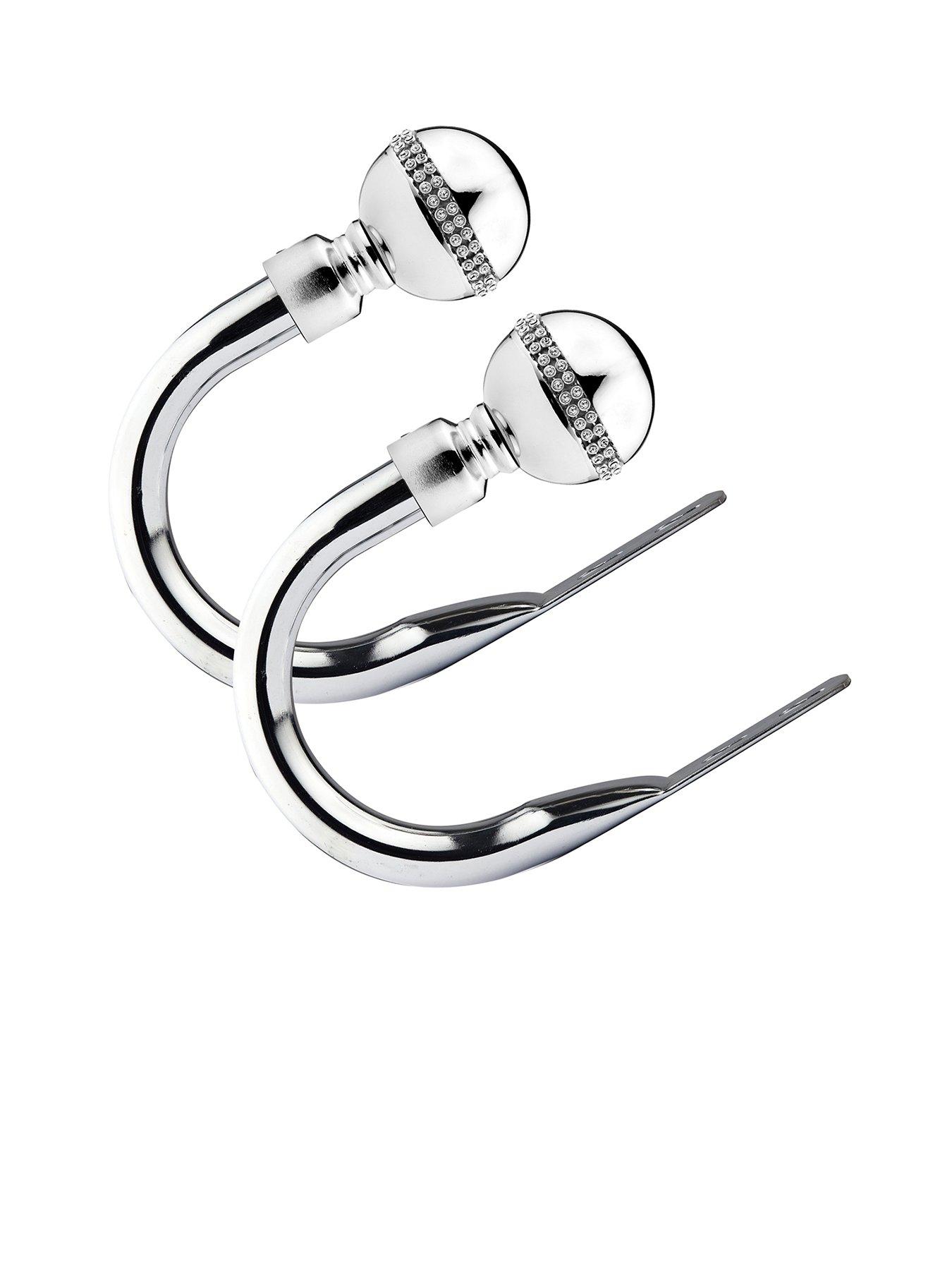 The Very Collection Set of 2 Bling Finial Curtain Holdbacks