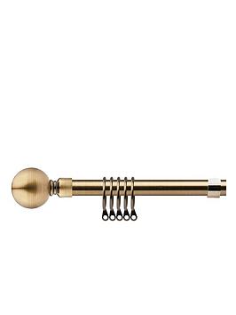 Product photograph of Everyday Extendable Curtain Pole Kit With Ball Finials - 1 2 To 2 1m from very.co.uk