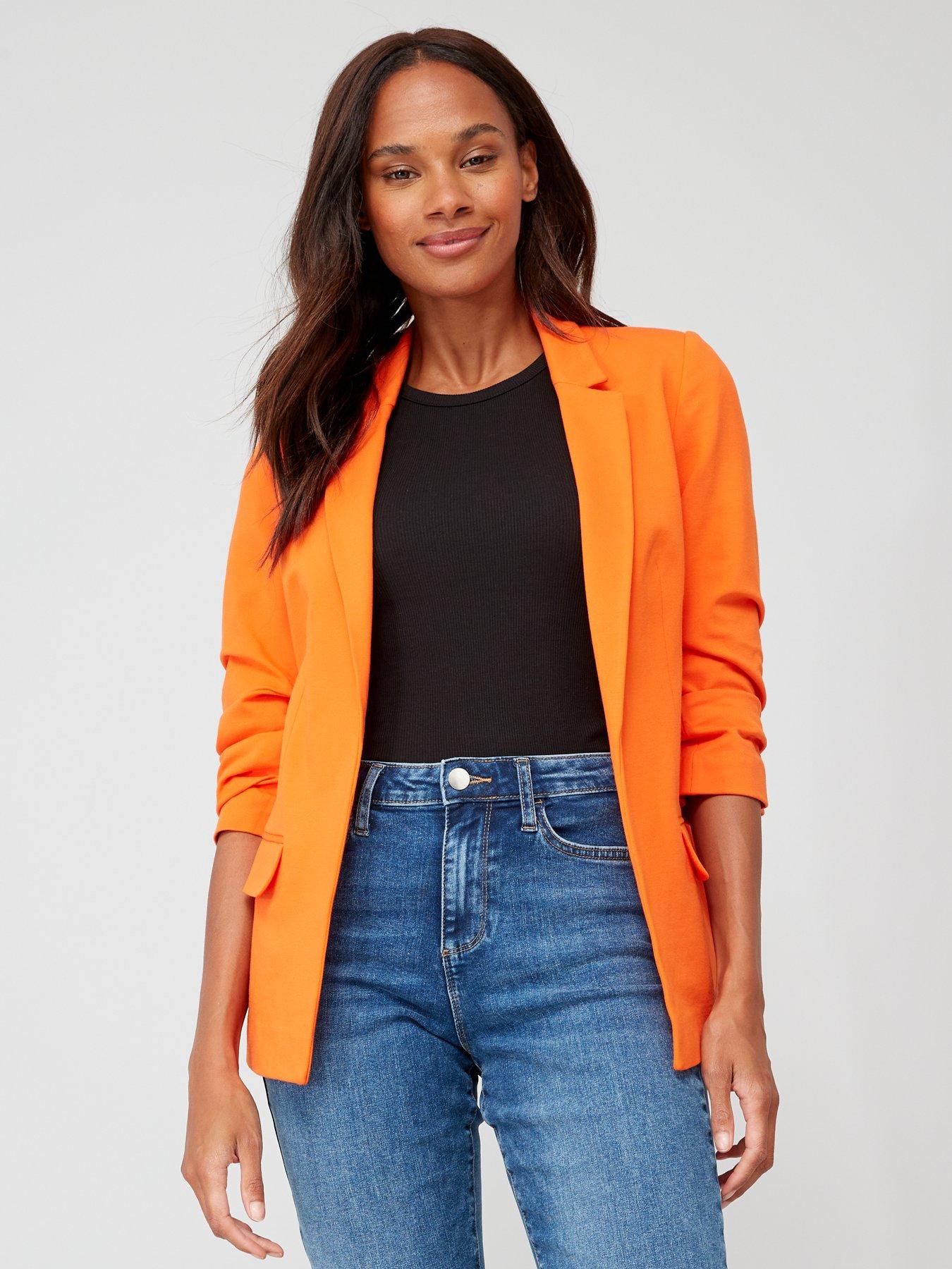 Ruched blazer on sale