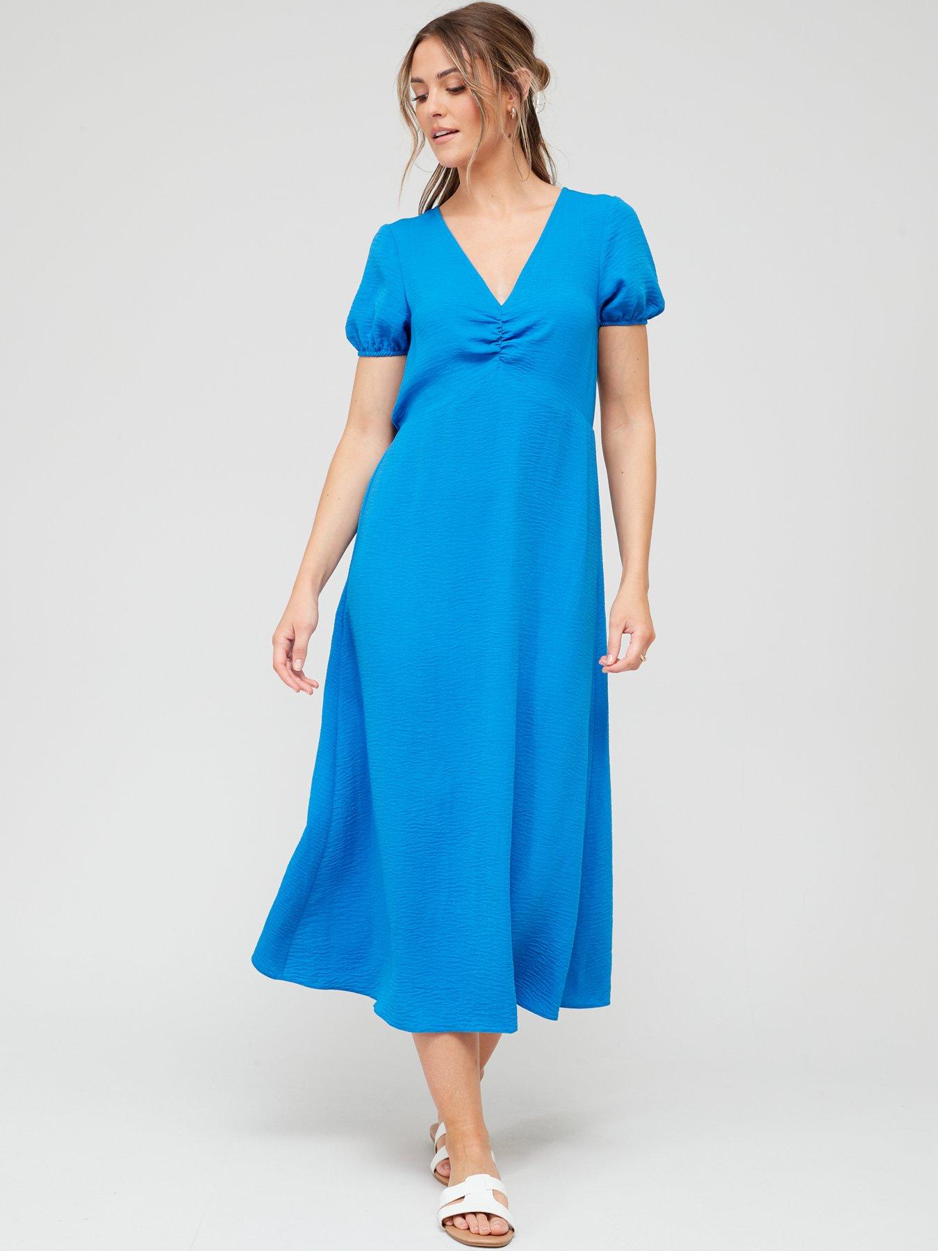 Ruched front best sale midi dress