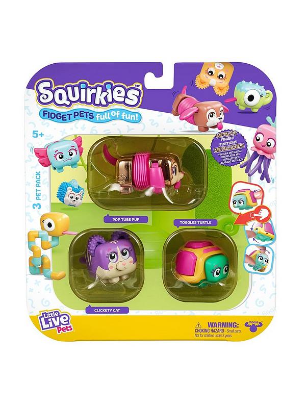 Image 3 of 6 of Little Live Pets Squirkies: 3 Pack: Metallic Pop Tube Pup