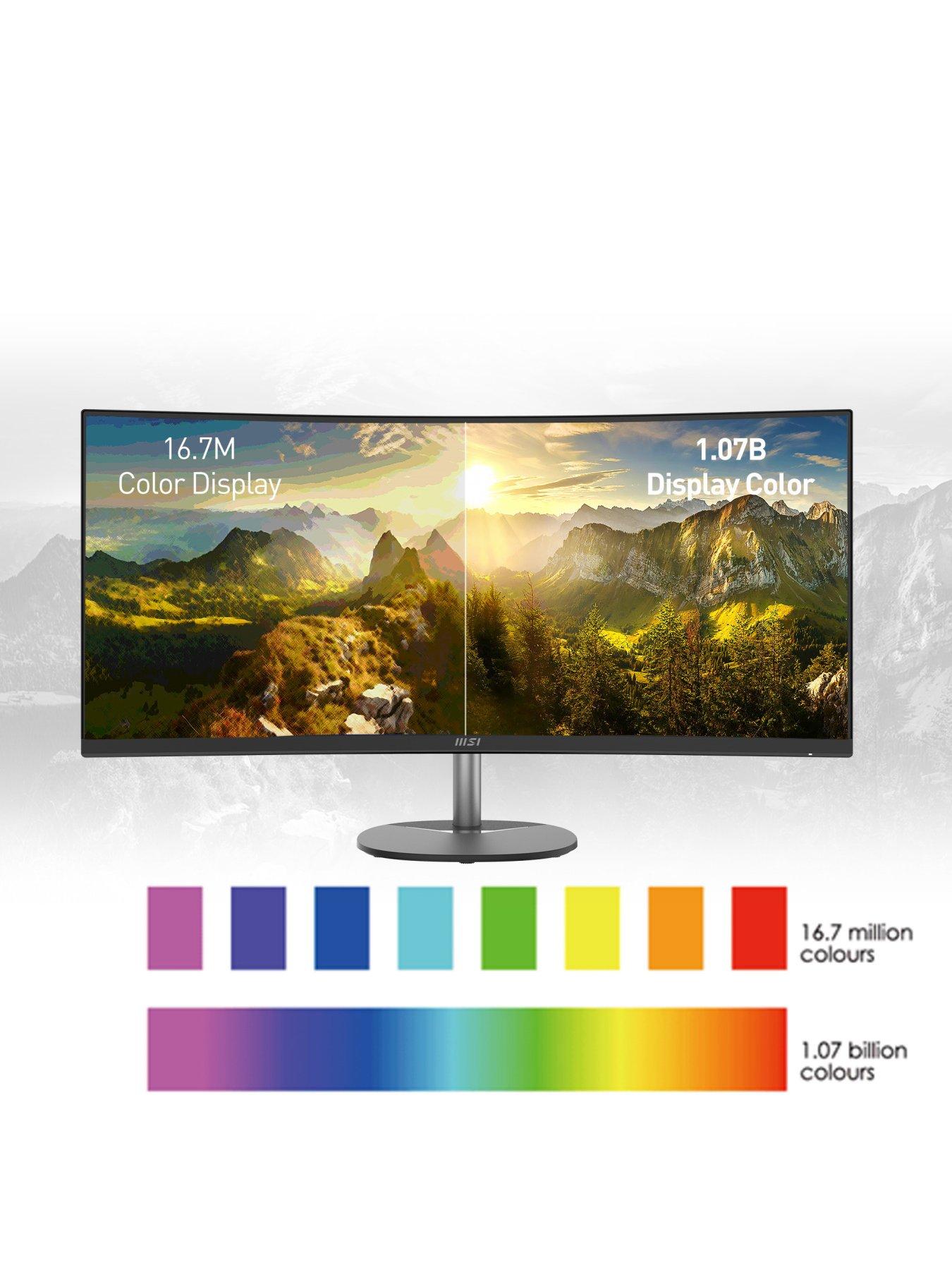 Image 7 of 7 of MSI PRO MP341CQ 34-inch, Quad HD, 100Hz, AMD Freesync, Curved Gaming Monitor with Built-in Speakers