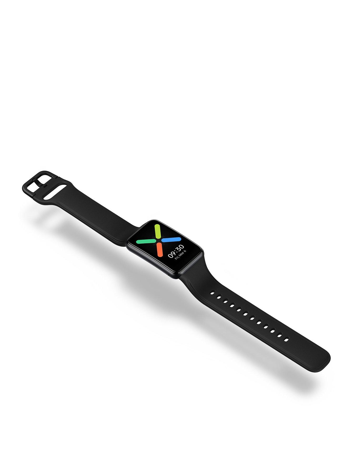 OPPO Watch Free Smartwatch (Black Strap, Free Size) 