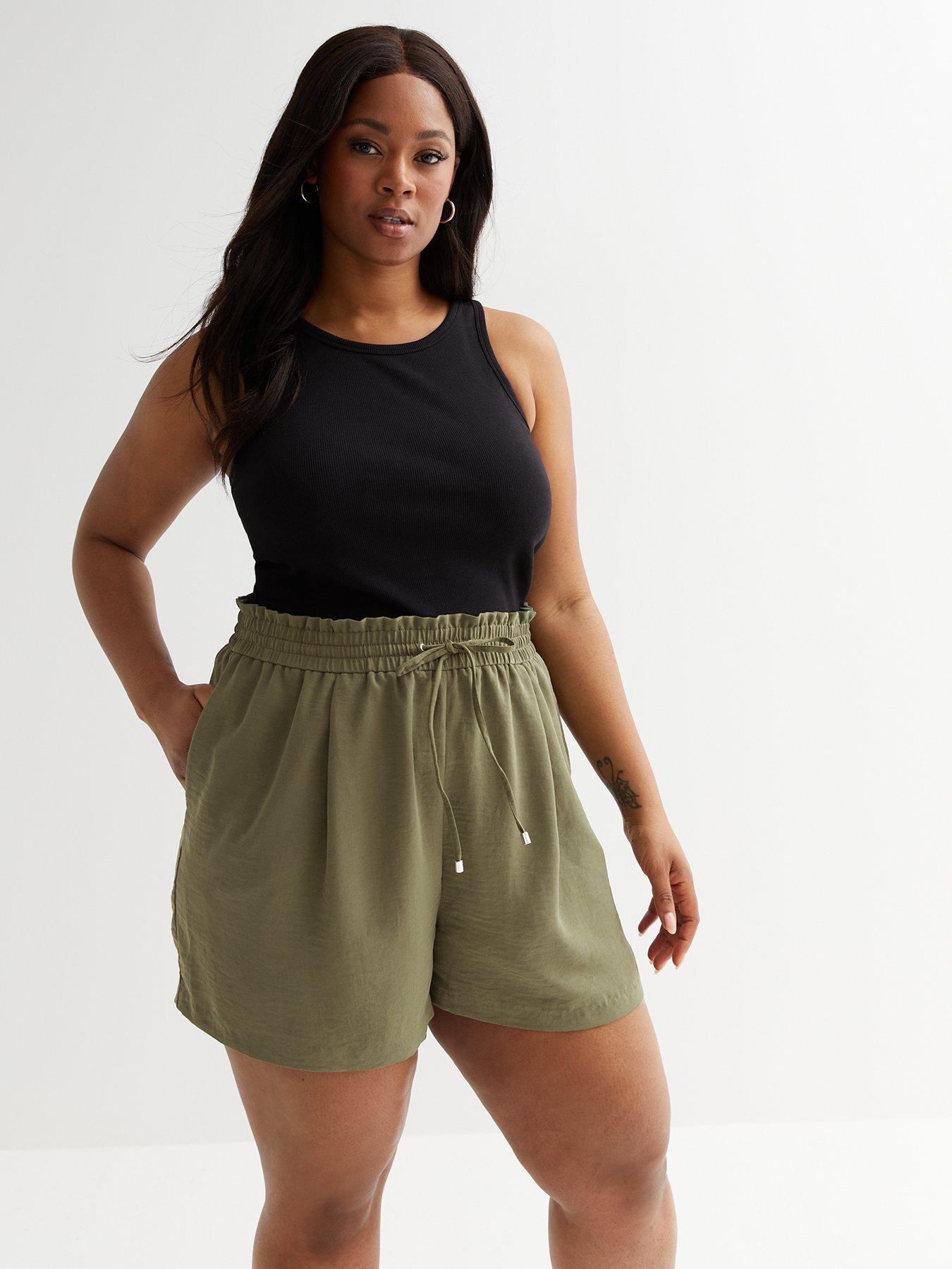 Drawstring khaki outlet shorts