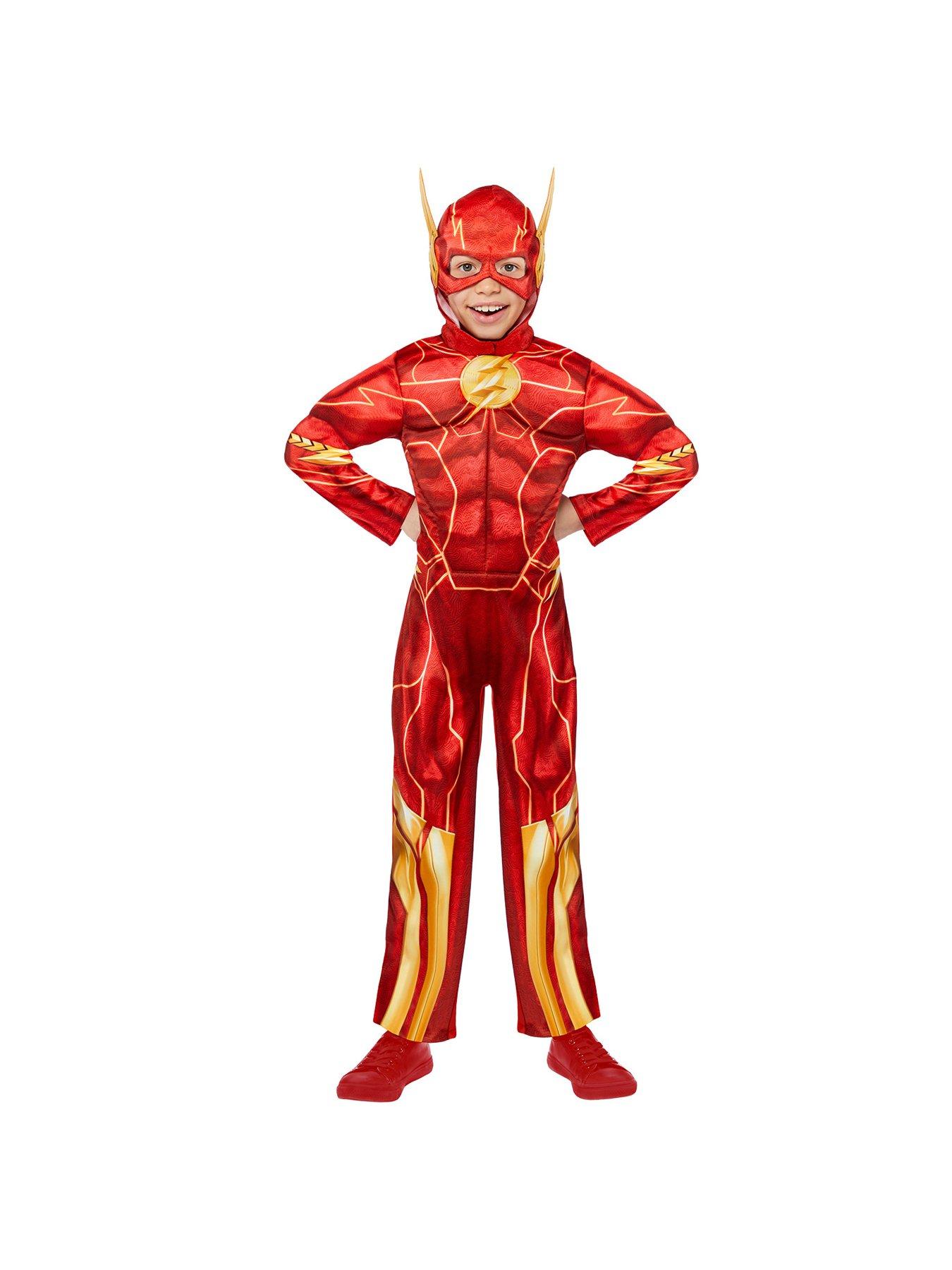 Child Toddler The Flash Fancy Dress Superhero Costume Kids Boys Book Day  Week