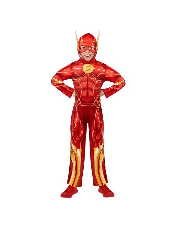 front image of the-flash-movie-child-padded-musclenbspcostume
