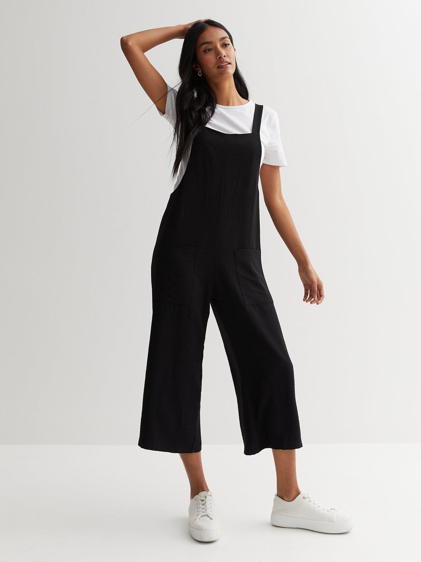 Cropped wide 2024 leg overalls