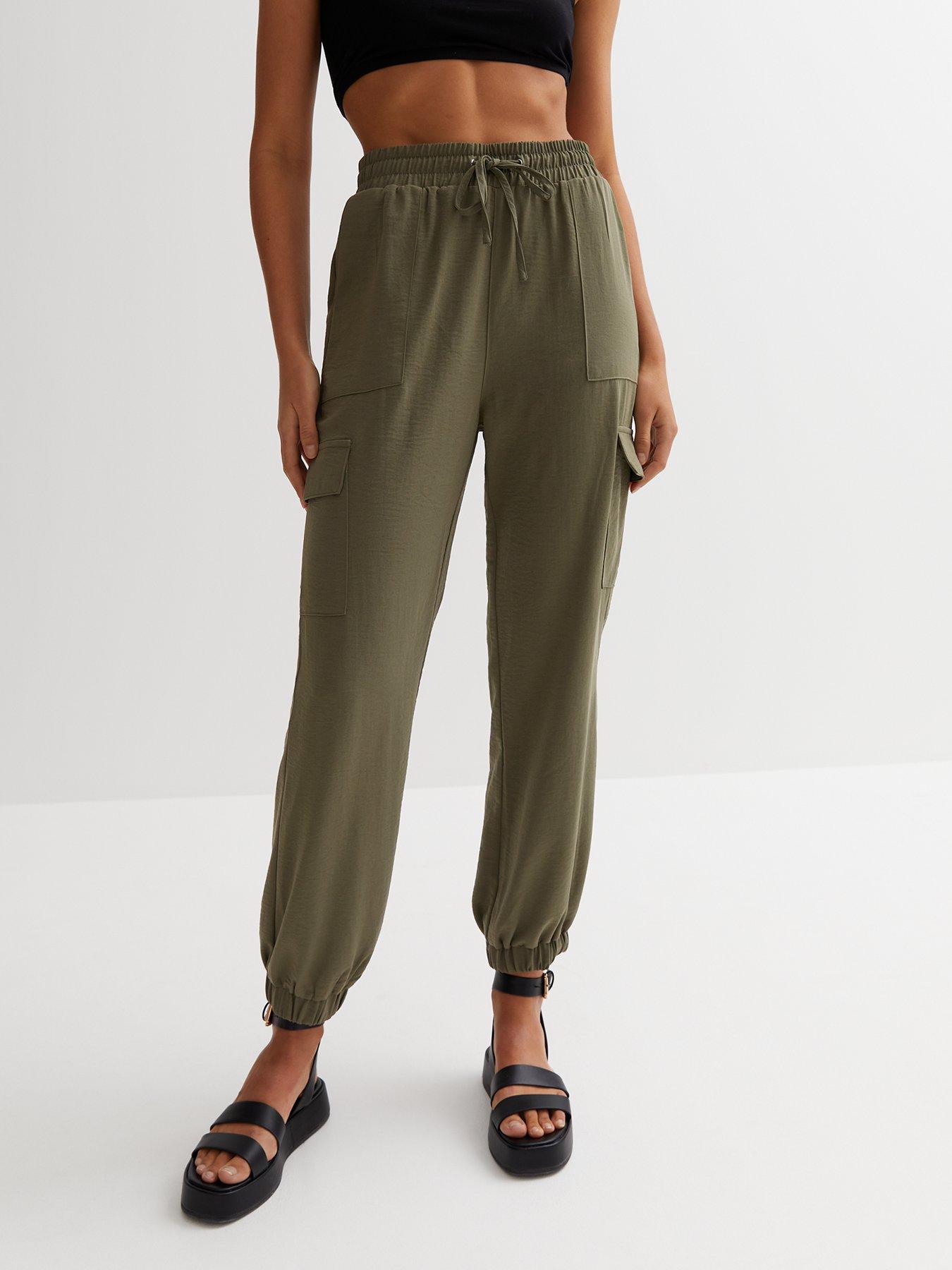 New look khaki clearance trousers