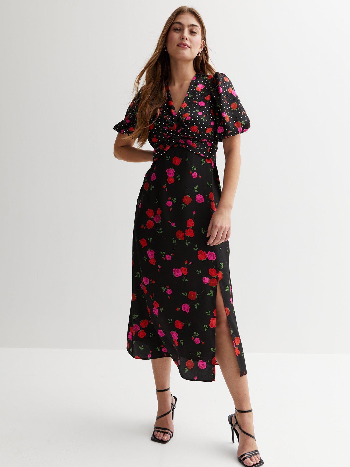 New look split shop detail midi dress