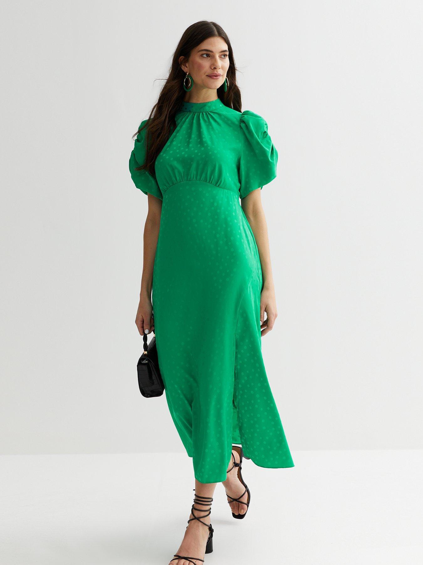 New look clearance green midi dress