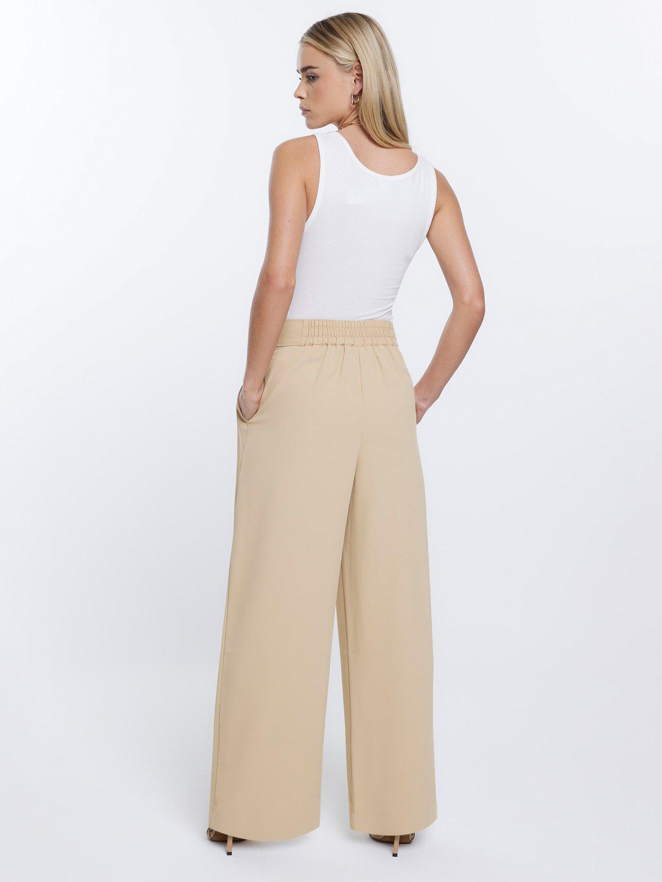 River Island Petite jogger trousers in taupe