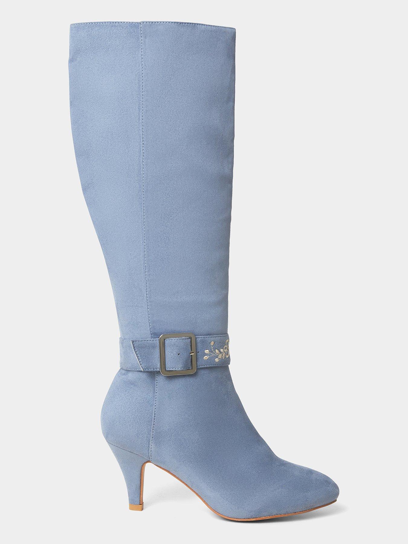 Pale blue boots on sale womens