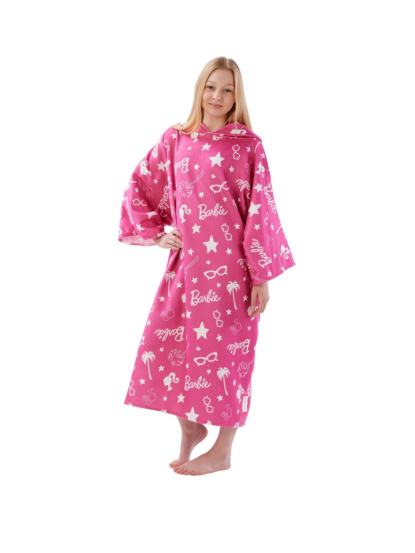 Product photograph of Barbie Stars Wearable Hooded Towel Large from very.co.uk