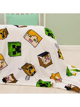 Product photograph of Minecraft Adventure Fleece Blanket - Multi from very.co.uk