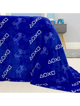 Product photograph of Playstation Handset Fleece Blanket - Multi from very.co.uk