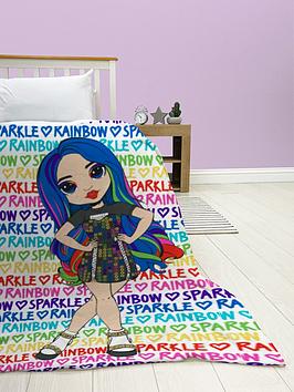 Product photograph of Rainbow High Fleece Blanket - Multi from very.co.uk