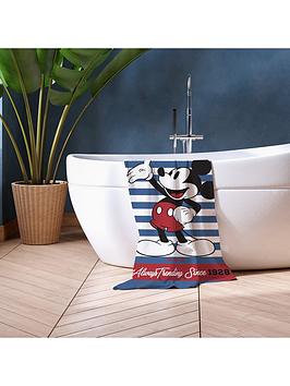Product photograph of Disney Mickey Mouse Towel from very.co.uk
