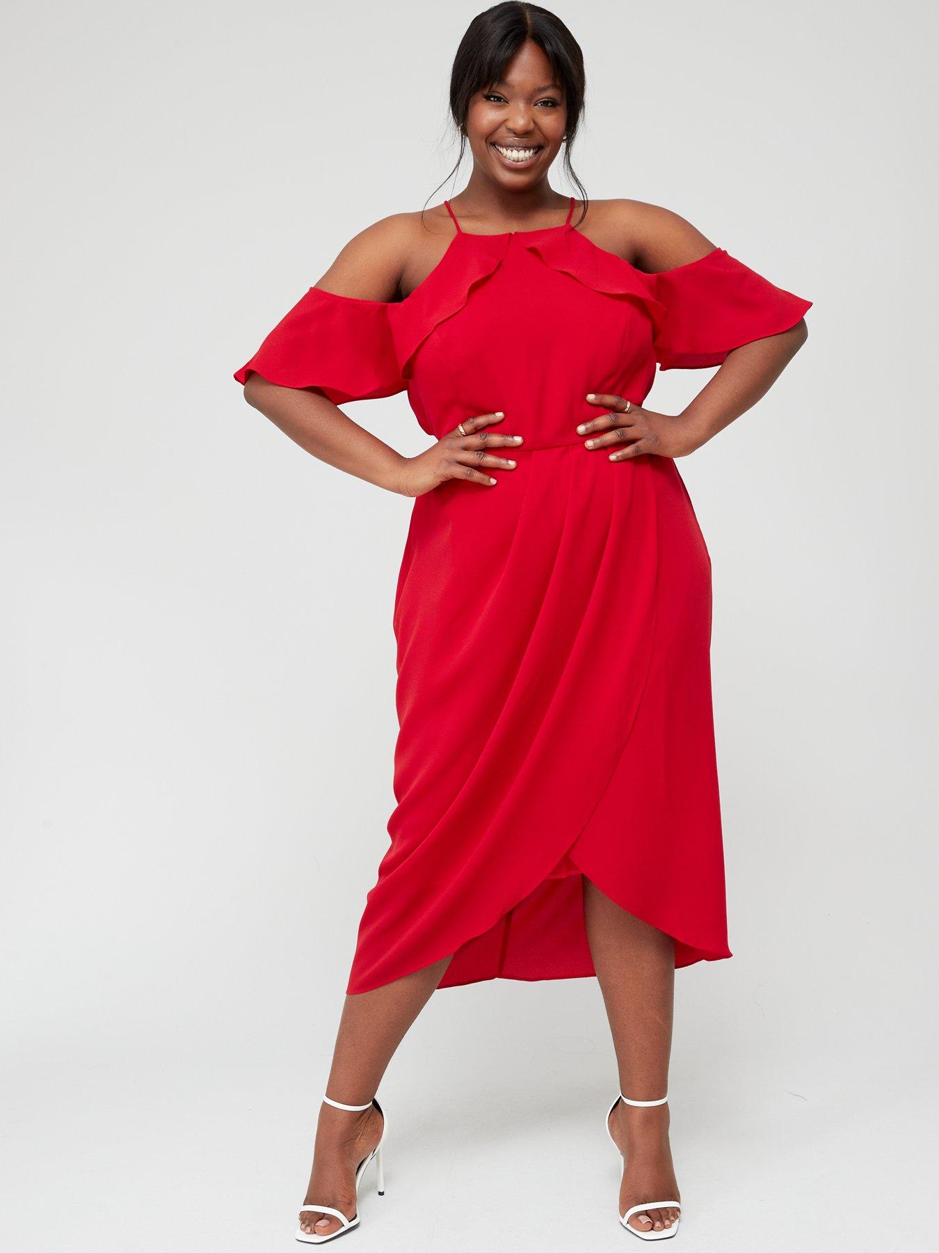 City Chic Dress Love Siren Red very